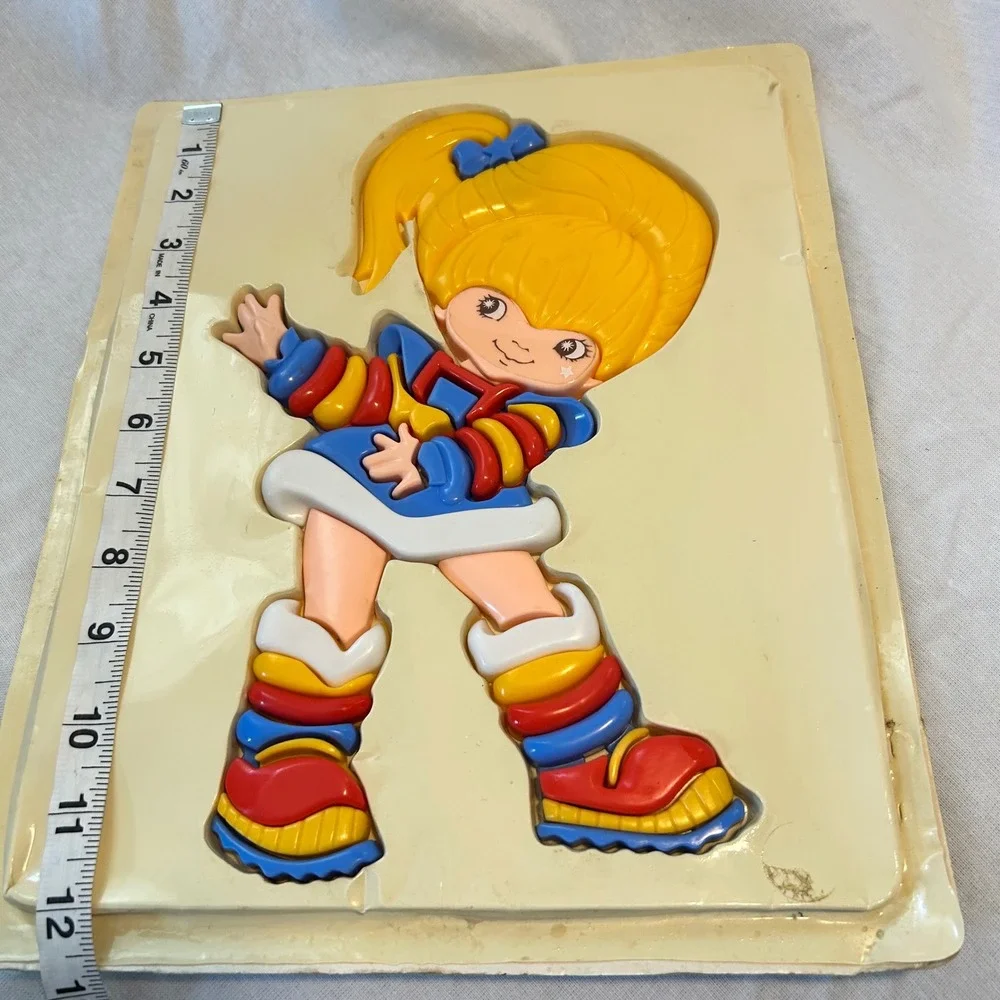 Vintage 1983 Rainbow Brite 3D Puzzle Illco 11 Piece Plastic Toy 80s Hallmark